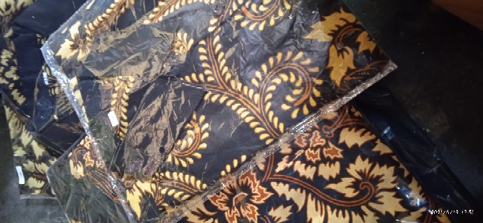 Batik Couple Keluarga Sania Ruffle Ori Ndoro Jowi Dnt Motif Pari Ngadek