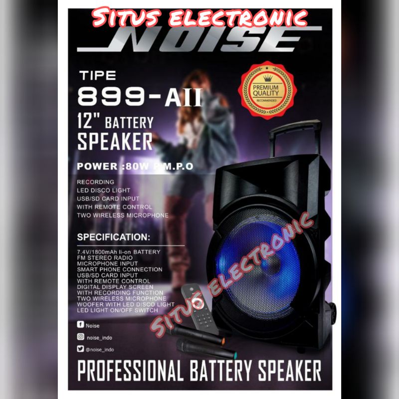 Speaker bluetooth Noise 899 AII 12 inch