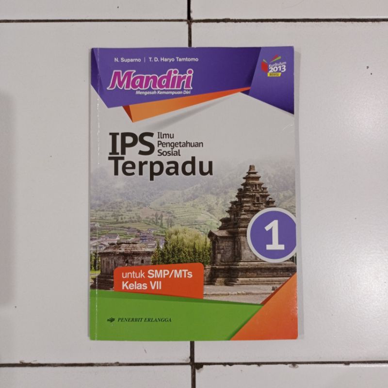 BUKU BEKAS MANDIRI IPS TERPADU SMP KELAS 1 ERLANGGA