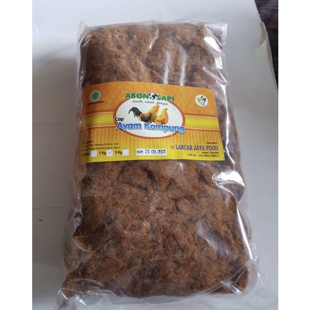 

Abon Sapi Yogyakarta 1kg cap “Ayamkampung”.