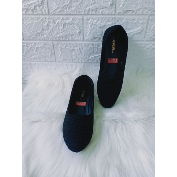 SEPATU BALET WANITA DIXIE HITAM POLOS FLATSHOES KERJA SIMPLE SEPATU WANITA MURAH FLATSHOES KASUAL TERBARU FLASH SALE