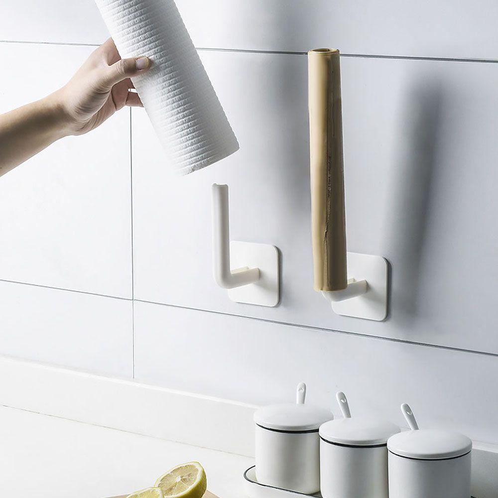 Suyo1/2pcs Toilet Paper Holder Bebas Lubang Rak Penyimpanan Perekat Diri Yang Dipasang Di Dinding