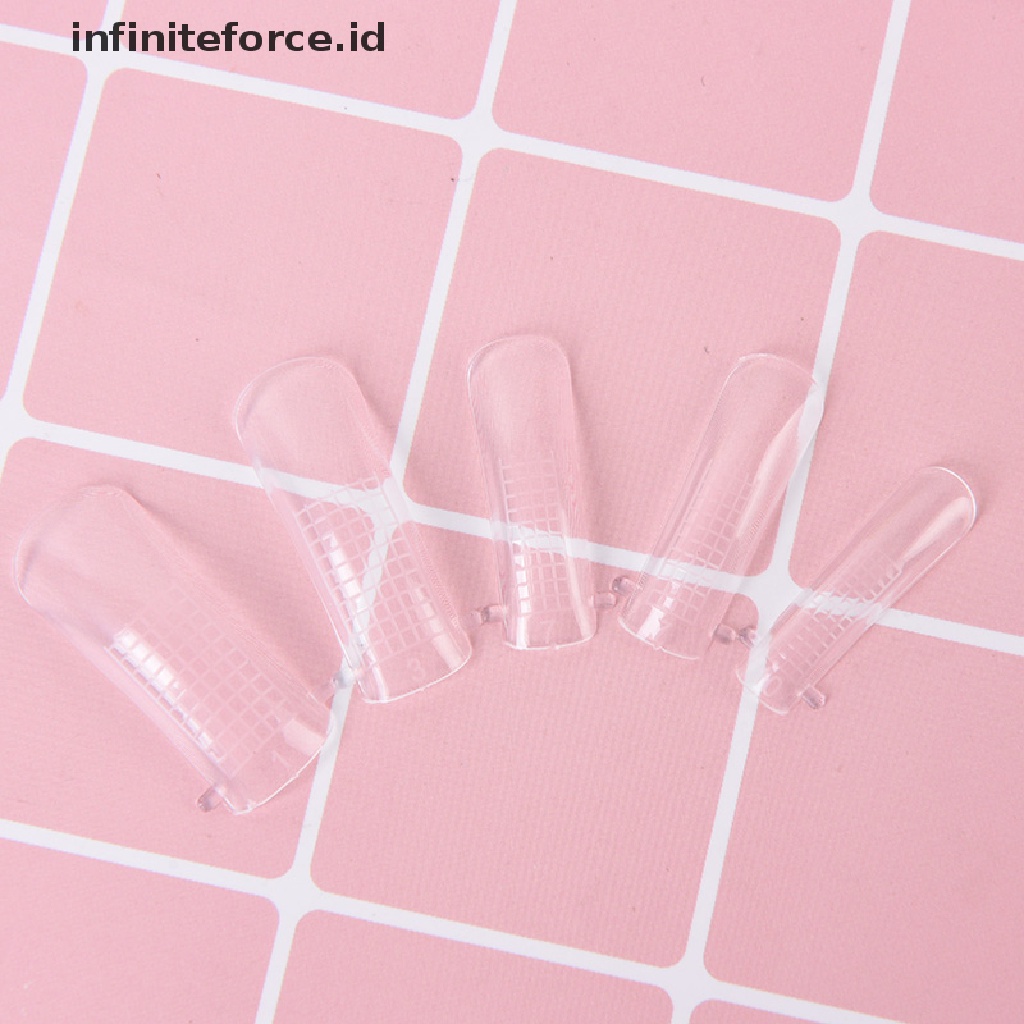 (infiniteforce.id) 100pcs / Set Cetakan Kuku Palsu Untuk nail art Diy