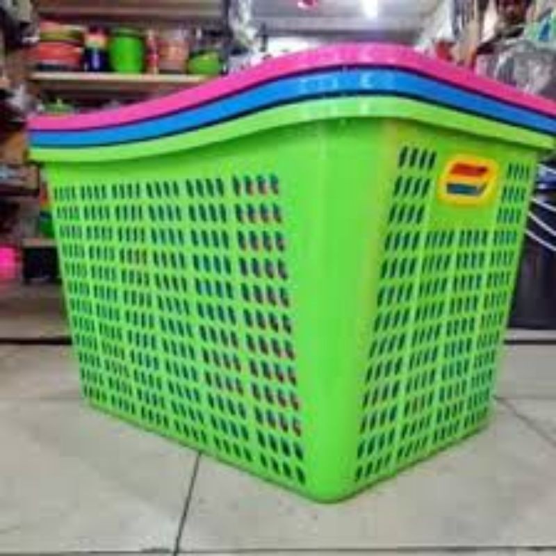 Keranjang Baju / Tempat Pakaian Kotor Plastik / Pajero Warna GO Send Serang Cilegon