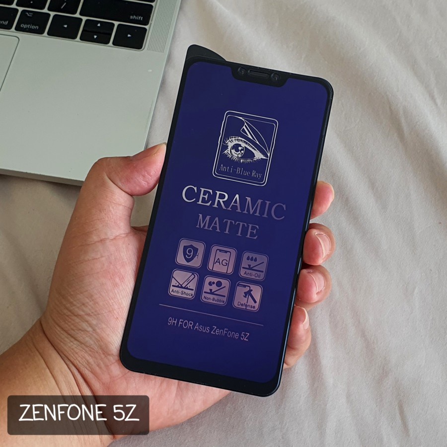 ASUS ZENFONE 5Z ANTI GORES CERAMIC PLASTIK MIKA BLUE LIGHT ANTI RADIASI BIRU BUKAN KACA TEMPRED BAHAN ANTI PECAH ZENFONE 5 Z