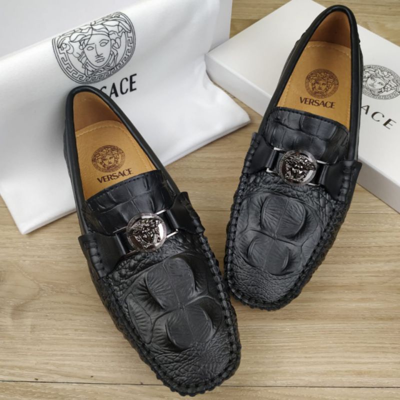 sepatu loafers pria versace impor quality