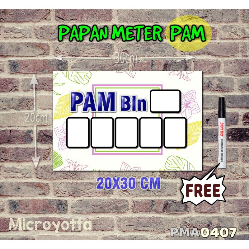 

Microyotta Papan Meter Listrik PLN PAM motif Unik - Tropical 07