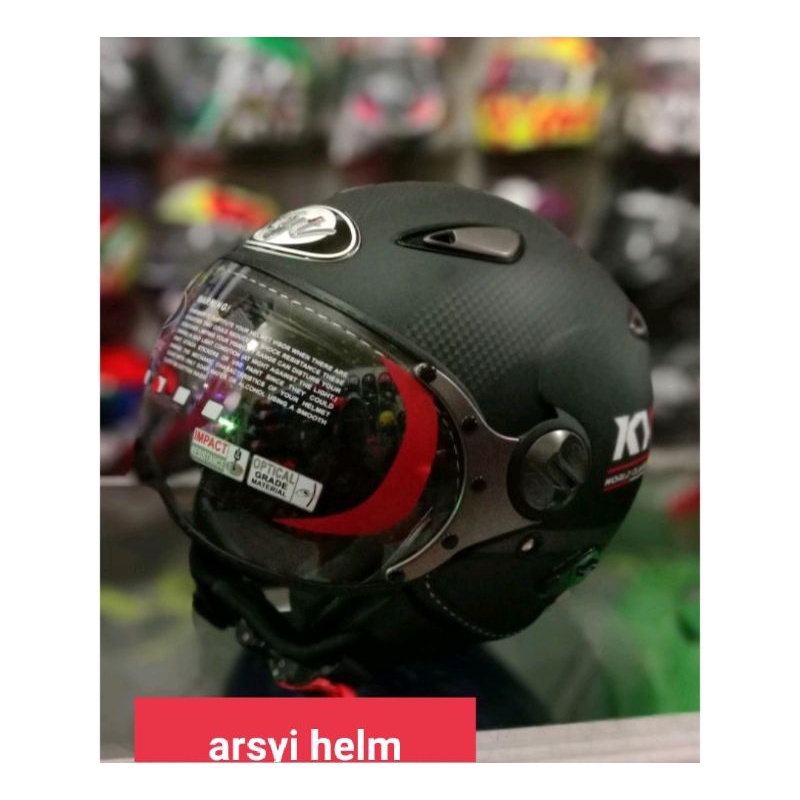 HELM KYT ELSICO #3 CARBON PULL WARNA