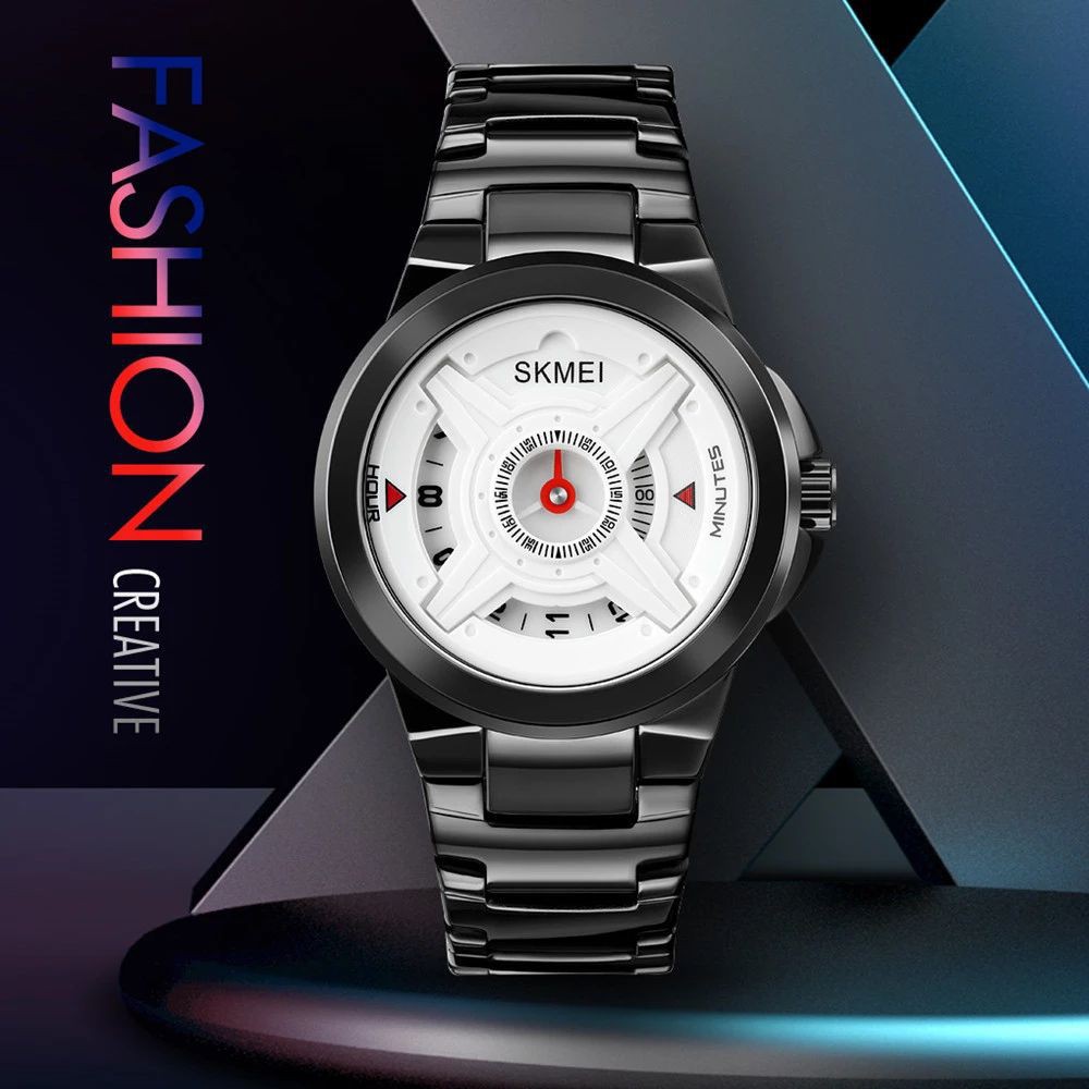 [WP2.0] • SKMEI 1699 • Bisa COD •  Jam Tangan Pria Original SKMEI Analog Wheels Design Stainless