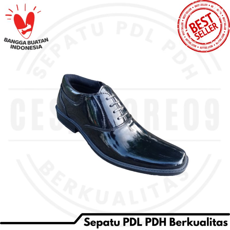 Sepatu PDH 02 TNI POLRI Sepatu PDH Pendek Pria Polri Security Sepatu Kerja Kantor