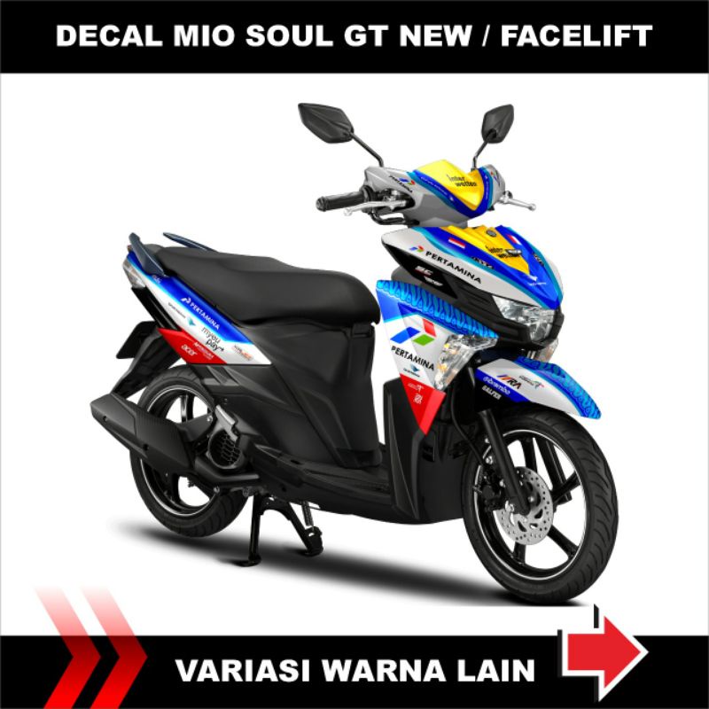 Decal Yamaha mio soul gt New Facelift Livery Mandalika