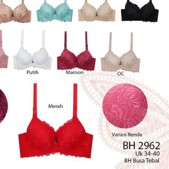 ♝ BH BUSA TEBAL KAWAT PUSH UP MENGANGKAT PAYUDARA 2962 ♣