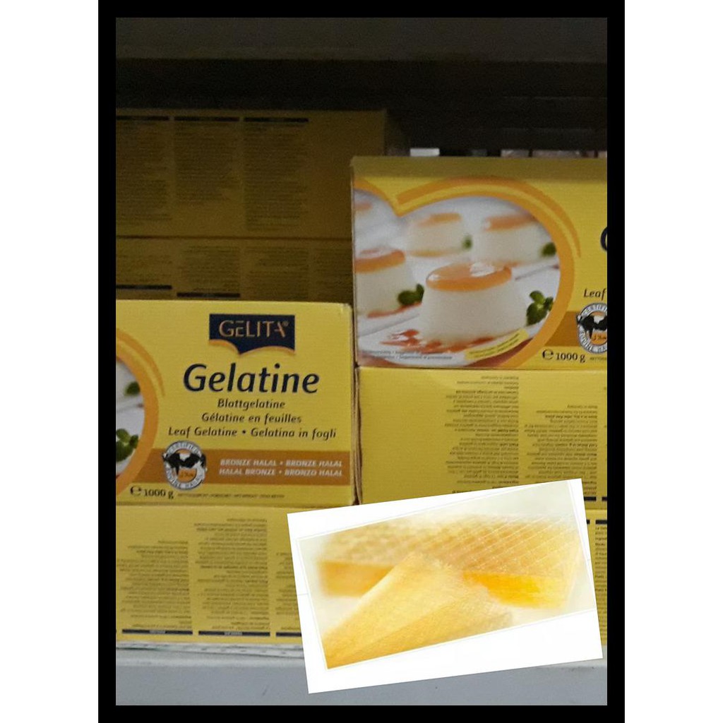 

GELATIN SHEET HALAL BY GELITA -30 GRAM (5 LEMBAR) KODE 446
