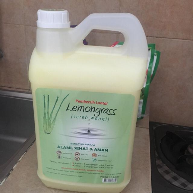 Cairan Pembersih Lantai Alami Sereh Wangi Lemongrass 5 Liter / Kayu Putih 5 Liter