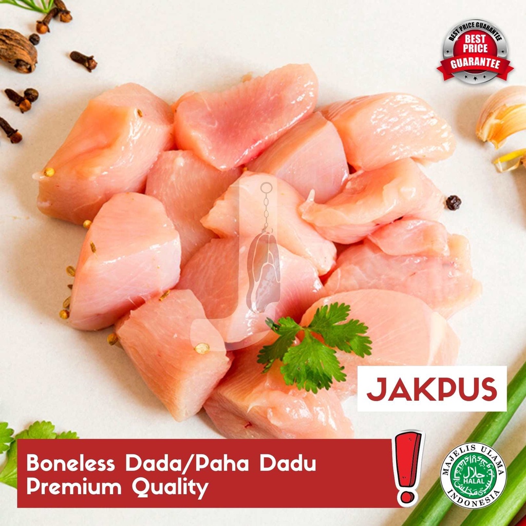 

Boneless Dada/Paha dadu Ayam Premium Quality - JAKPUS