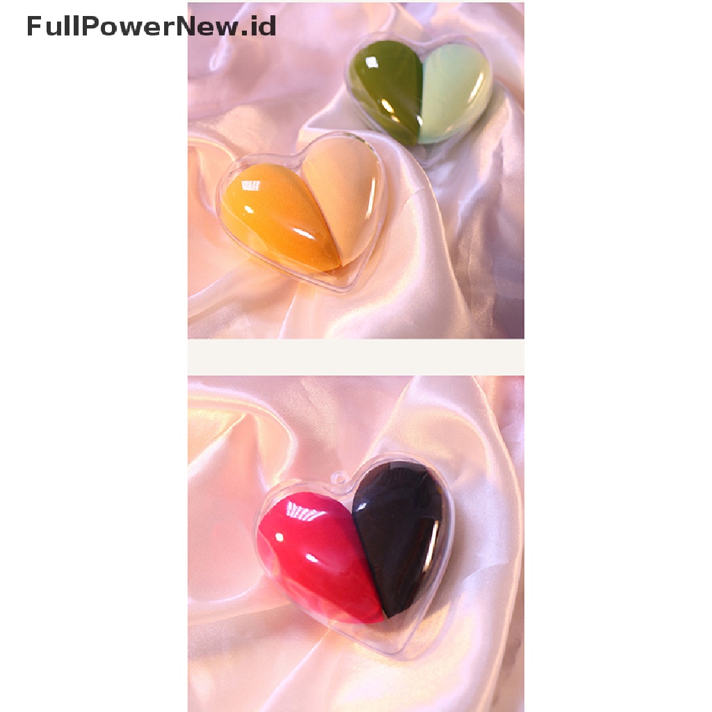 (Full) 2pcs / Set Spons Beauty Blender Bentuk Telur