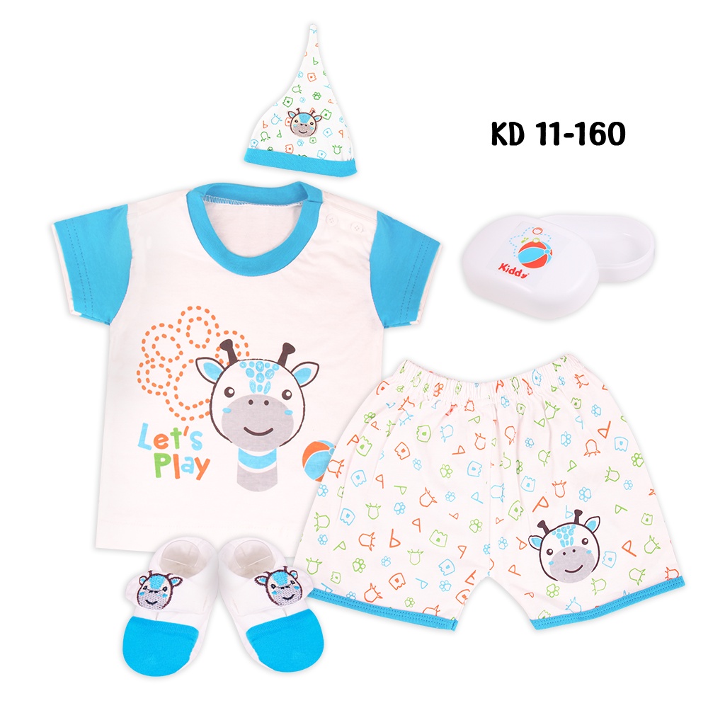 Kiddy Baju Set Bayi  / Set Hadiah Bayi Free Kertas Kado Dan Ucapan