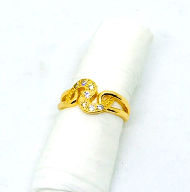 Cincin wanita //cincin lapis emas //cincin replika berlian //cincin