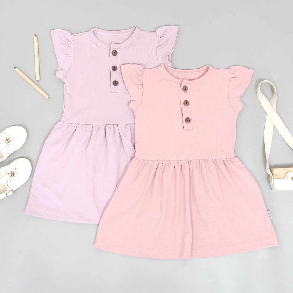 SALE Mooi Dress Anak Perempuan Button Peplum Dress CBKS SO