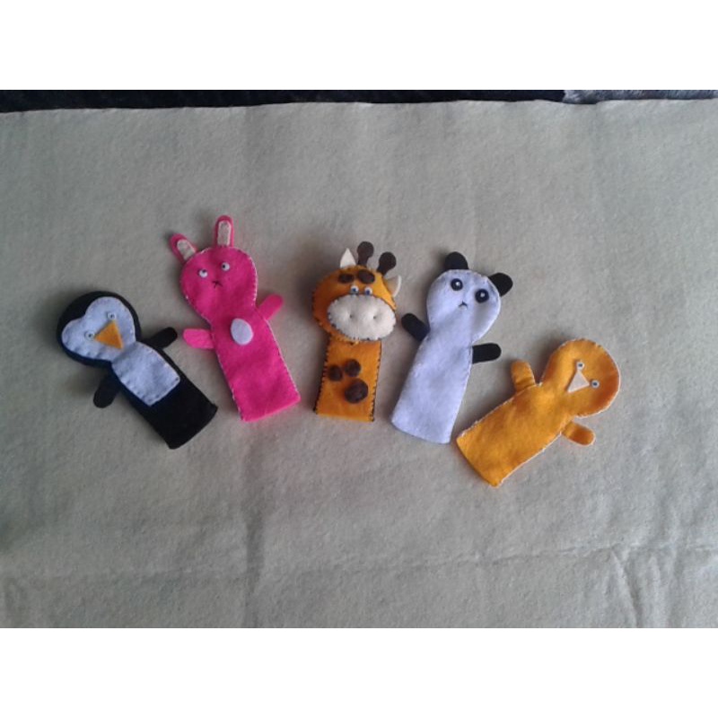 boneka flanel /boneka anak jari / harga per 1 pcs