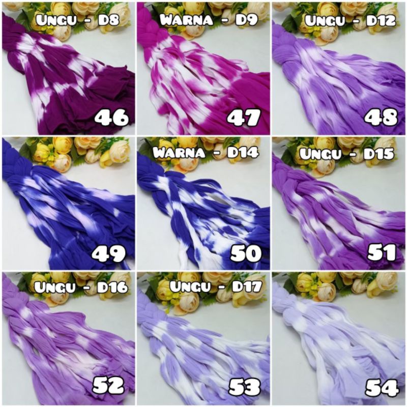 Kain Stoking  Nylon Flower Stoking Bahan Bunga Stoking Sembur Part II Stoking Gradasi Kain Bunga Sto