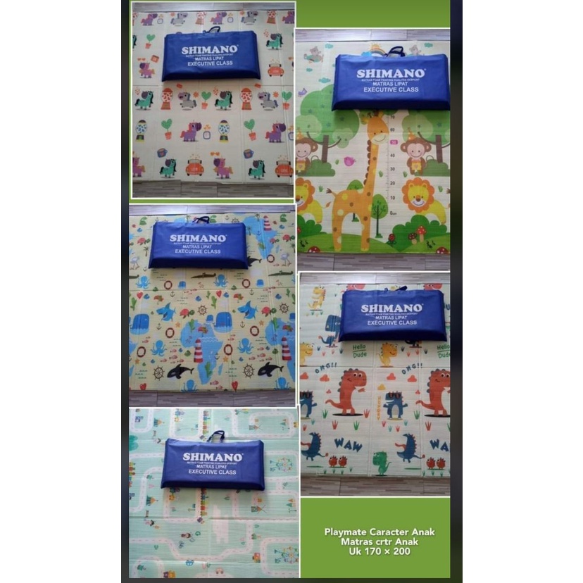 BELLA - PLAYMATE SHIMANO 170 X 200 IMPORT | MATRAS LIPAT BABY | KARPET FOAM ANAK | TIKAR BAYI