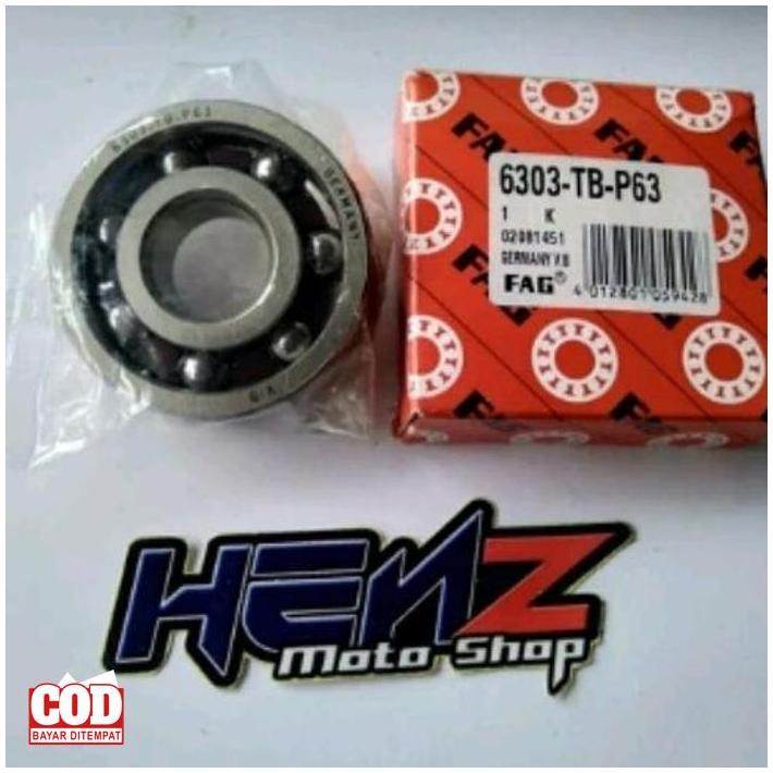 Bearing High Speed Fag 6303 Keramik Tbp63 Germany (( Kode 034))
