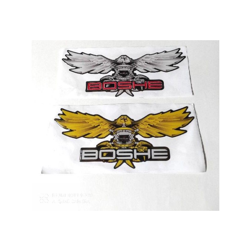 STICKER EMBLEM TIMBUL BOSHE SAYAP VISOR NMAX AEROX PCX XMAX KUALITAS TERBAIK