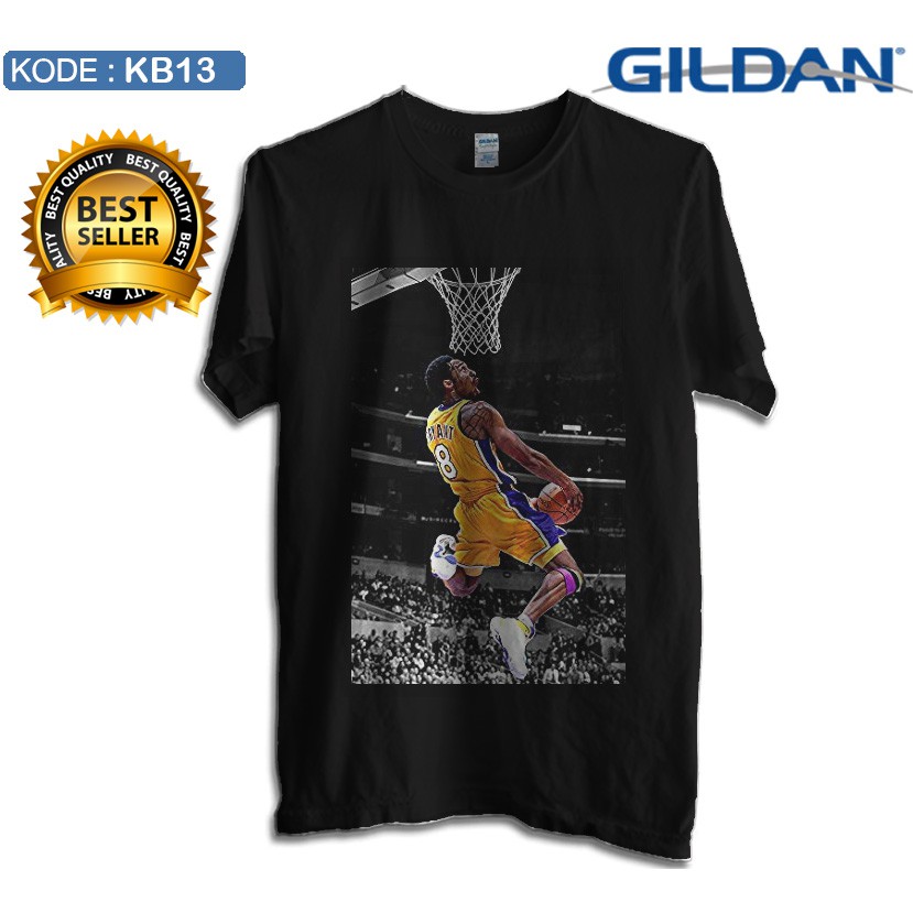 Kaos kobe bryant lakers - basketball shirt original gildan kb13