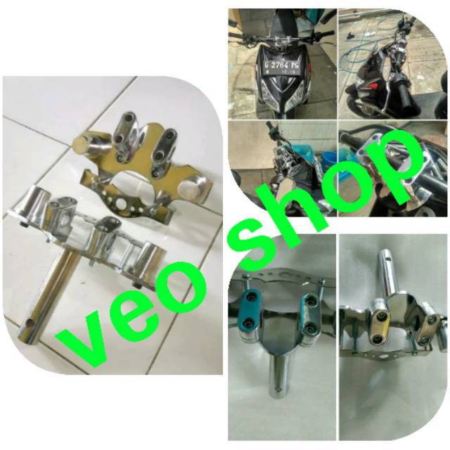 Dudukan stang vario 110 vario 125 vario 150 beat karbu beat fi beat esp specy honda metik