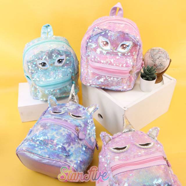 TAS ANAK / TAS SEKOLAH / RANSEL SEKOLAH / TAS PUNGGUNG ANAK / TAS SEKOLAH SEQUIN MALL STARFIVE