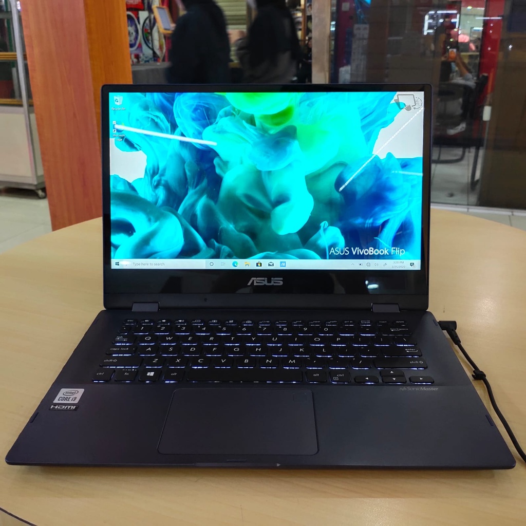 LAPTOP ASUS VIVOBOOK FLIP TP412FA RAM 4GB 8GB 12GB SSD 128GB 256GB FHD THOUCHSCREEN BACKLIT WINDOWS 10 GREY-1