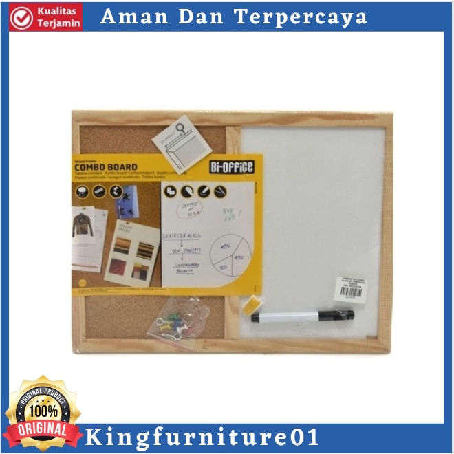 

Cork Board/ Papan pesan Dinding 60 x 45 Cm /Papan Pemberitahuan