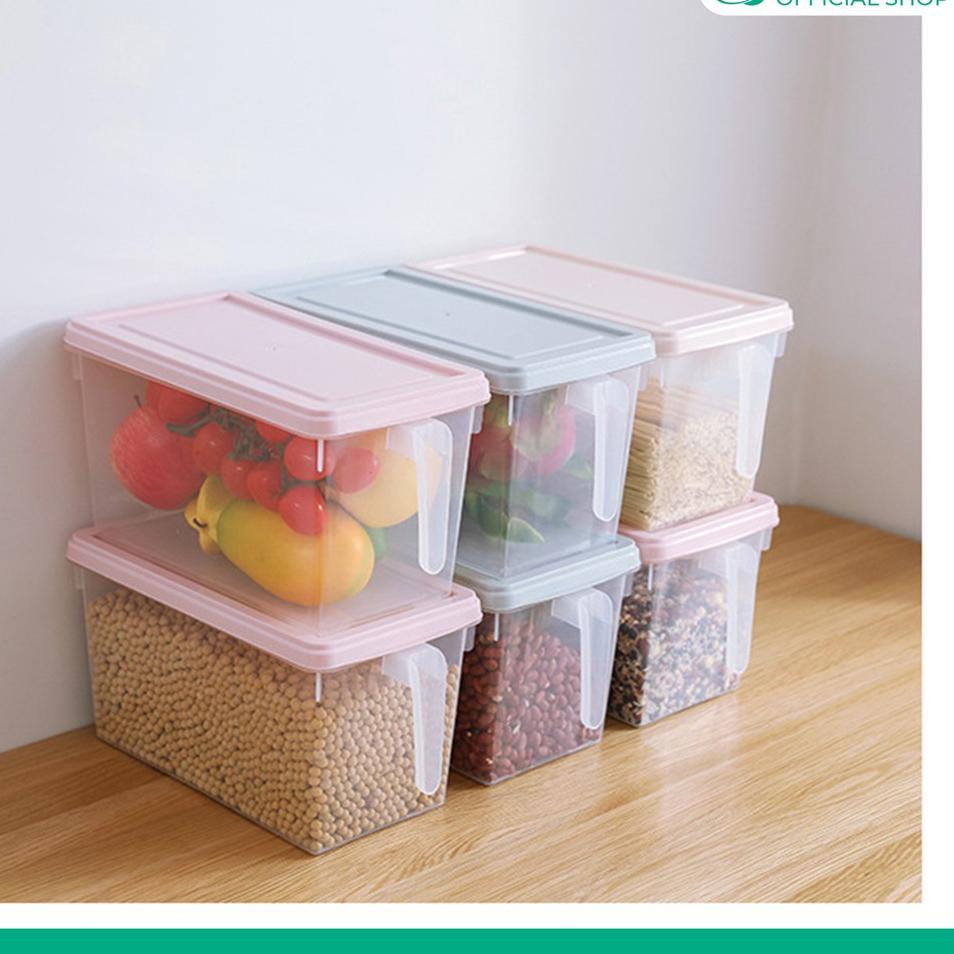 ♥ Hongzhuo Kotak Makanan Kulkas Kitchen Storage Box Plastik Wadah Penyimpanan Makanan ❊