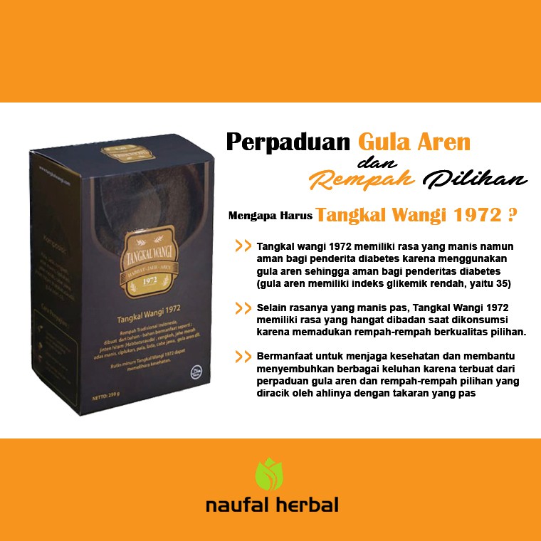 

Tangkal Wangi 1972 - Minuman Herbal Membantu Menjaga Daya Tahan Tubuh Anda