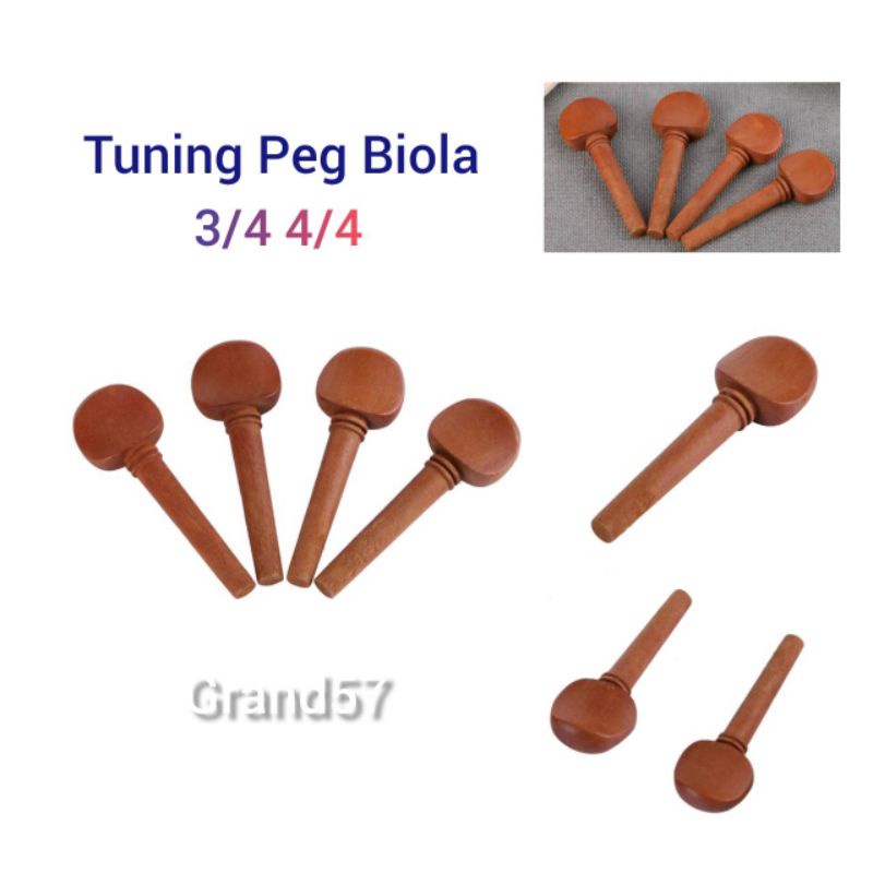 Tuning Peg Biola Violin 3/4 4/4 Dryer Pegs Wood Kayu Putaran Groover