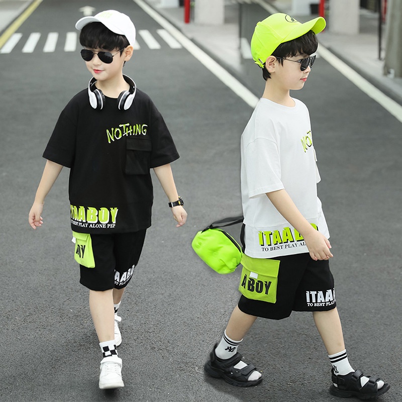 【Happy Baby】5-15Tahun Setelan Anak Laki Style Santai Dan Elegant  DT-13