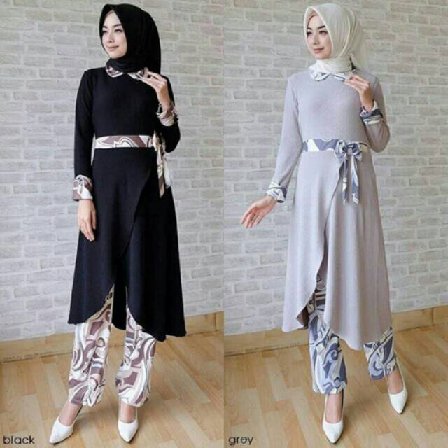 SCALLOP BLEND SET DRESS