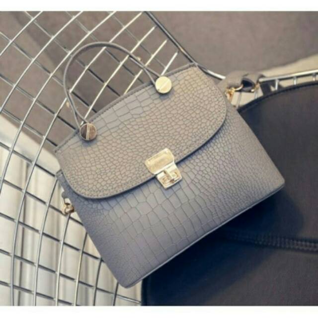 6732 GREY GROSIR TAS IMPORT TAS FASHION KOREA TERBARU