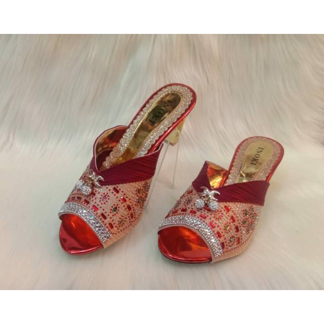 SENDAL PESTA HAK 5CM WEDDING SHOES WANITA