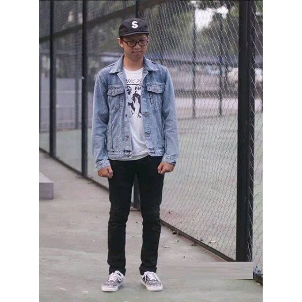 JAKET JEANS PRIA LEVIS SANDWASH KEREN