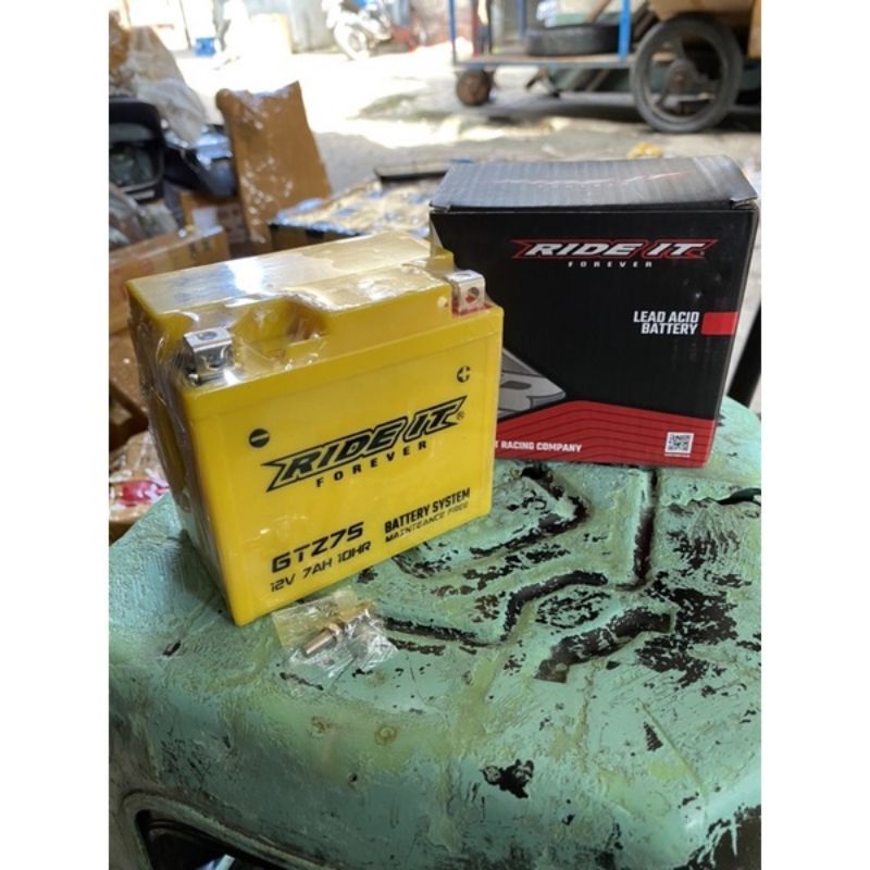 Jual AKI KERING MOTOBAT 7 AMPER AKI ACCU MOTOBAT BATTERRY RIDE IT AKI