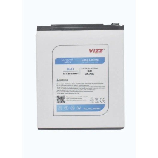 Baterai Vizz XIAOMI BN41 REDMI NOTE 4 DOUBLE POWER VIZZ