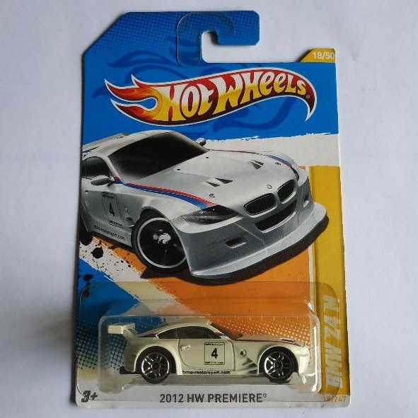 hotwheels hot wheels bmw z4 m putih 2012 hw premiere
