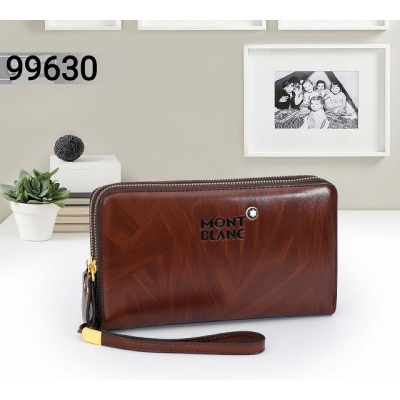 NEW ARRIVALS TERBARU Handbag Montblanc motif kayu clutch pria/wanita