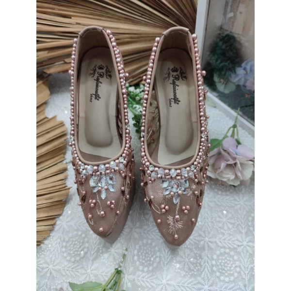 sepatu rafaizoutfit merzanet mocca tinggi 10cm lancip