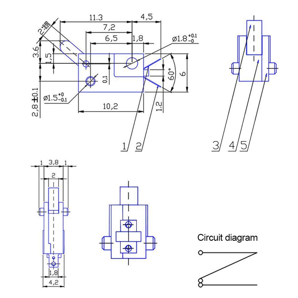 POPULAR 50pcs Micro Limit Switch Saklar Tambahan Reset Kamera Profesional