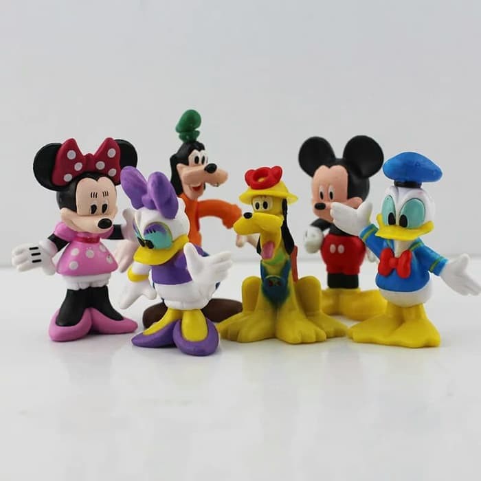 Topper Cake Kue Figure Donal Bebek Mickey Mouse Set isi 6 pcs