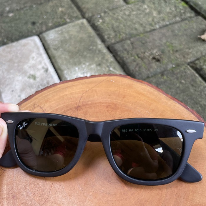 Rayban Wayfarer 50 Hitam Doff Original