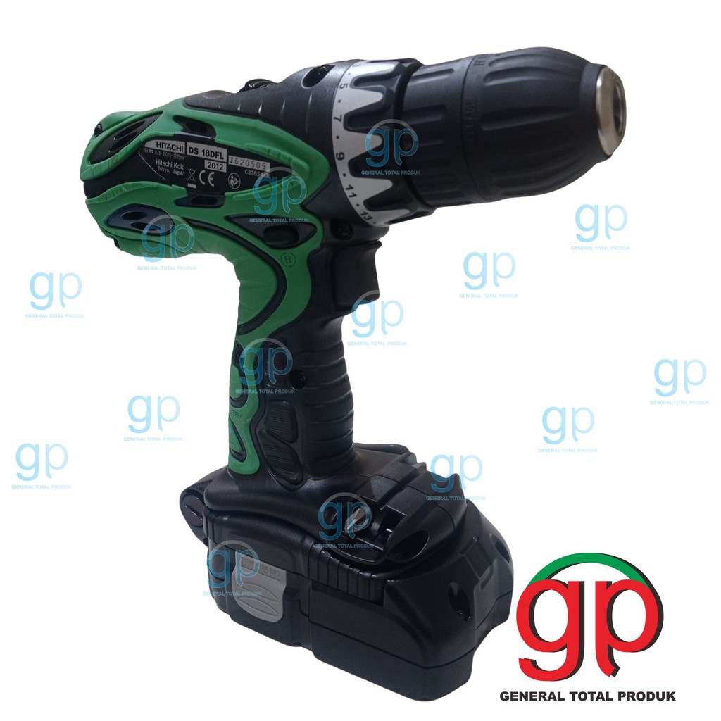 HITACHI DS14DFLMESIN BOR OBENG BATERAI DS 14DFL CORDLESS DRILL DRIVER